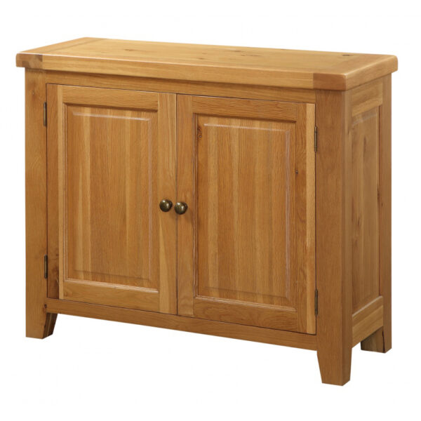 ACORN Solid Oak Small Sideboard with 2 Doors in Light Oak