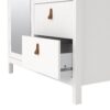 BARCELONA Wardrobe with 1 Door, 1 Miiror Door & 2 Drawers in White - Image 8