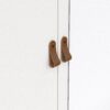 BARCELONA Wardrobe with 2 Doors, 1 Mirror Door & 2 Drawers in White - Image 7