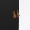 BARCELONA Wardrobe with 2 Doors, 1 Mirror Door & 2 Drawers in Matt Black - Image 8