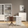 BARCELONA Desk with 3 Drawers in White - Image 7