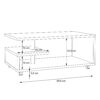 BAILEY Coffee Table in Concrete Grey - Image 3