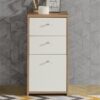 BEST CHEST Storage Cabinet with 2 Drawers & 1 Door in Artisan Oak & White - Image 7