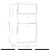 BEST CHEST Storage Cabinet with 2 Drawers & 1 Door in Artisan Oak & White - Image 8