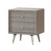 BELVOIR Bedside Cabinet with 2 Drawers in Grey Oak