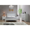 CALIFORNIA Nightstand with Solid Wood Frame & 2 Drawers in Grey - Image 2