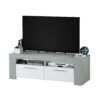 EPPING TV Unit with 2 Doors in Matt White & Concrete