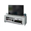 EPPING TV Unit with 2 Doors in Matt White & Concrete - Image 3