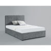 LIVINGSTONE Grey Fabric Storage Bed Frame - Double 4'6Ft & King Size 5Ft - Image 2