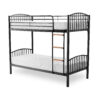 MONTREAL Metal Bunk Bed Frame in Silver, Black & White - Image 2