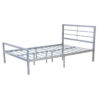 JENNIFER Contract Metal Bed Frame in Black & Silver - Image 4
