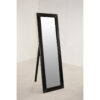 ODESSA Cheval Mirror in Black & Brown PU