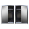 TOPLINE 2 Sliding Doors Wardrobe in Black & White - Image 2
