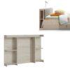 DENIM 120cm Headboard Extension in Light Walnut