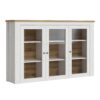 CELESTO 3 Doors Display Top Unit in White & Oak