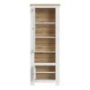 CELESTO 2 Doors Display Cabinet in White & Oak - Image 2