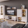 CELESTO Wall Shelf 135cm in White & Oak - Image 3