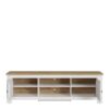 CELESTO 2 Doors Wide TV Unit in White & Oak - Image 2