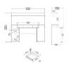 FUNCTION PLUS Gaming Desk with 1 Door 1 Drawer - Image 12
