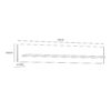 BOHOL 160cm Wall Shelf in Riviera Oak & Navy - Image 5