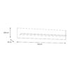 BOHOL 160cm Wall Shelf in Riviera Oak & Grey Oak - Image 5