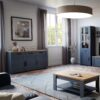 BOHOL 3 Doors 3 Drawers Sideboard in Riviera Oak & Navy - Image 5