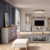 BOHOL 3 Doors 3 Drawers Sideboard in Riviera Oak & Grey Oak - Image 5