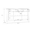 BOHOL 3 Doors 3 Drawers Sideboard in Riviera Oak & Grey Oak - Image 8