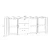 BOHOL 3 Doors 3 Drawers Large Sideboard in Riviera Oak & Navy - Image 7