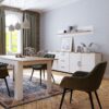 BOHOL 3 Doors 3 Drawers Large Sideboard in Riviera Oak & White - Image 5