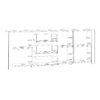 BOHOL 3 Doors 3 Drawers Large Sideboard in Riviera Oak & White - Image 8
