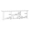 BOHOL 2 Doors 1 Drawers TV Unit in Riviera Oak & Navy - Image 10