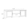 BOHOL 2 Doors 1 Drawers TV Unit in Riviera Oak & Navy - Image 9