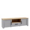 BOHOL 2 Doors 1 Drawers TV Unit in Riviera Oak & Grey Oak