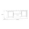 BOHOL 2 Doors 1 Drawers TV Unit in Riviera Oak & Grey Oak - Image 11