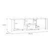 BOHOL 2 Doors 1 Drawers TV Unit in Riviera Oak & Grey Oak - Image 12