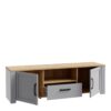 BOHOL 2 Doors 1 Drawers TV Unit in Riviera Oak & Grey Oak - Image 3