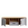 BOHOL 2 Doors 1 Drawers TV Unit in Riviera Oak & Grey Oak - Image 4