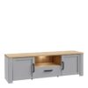 BOHOL 2 Doors 1 Drawers TV Unit in Riviera Oak & Grey Oak - Image 5