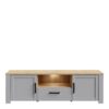 BOHOL 2 Doors 1 Drawers TV Unit in Riviera Oak & Grey Oak - Image 6