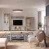 BOHOL 2 Doors 1 Drawers TV Unit in Riviera Oak & Grey Oak - Image 7