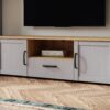 BOHOL 2 Doors 1 Drawers TV Unit in Riviera Oak & Grey Oak - Image 8