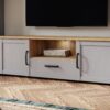 BOHOL 2 Doors 1 Drawers TV Unit in Riviera Oak & Grey Oak - Image 9