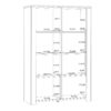 BOHOL 2 Doors Display Cabinet in Riviera Oak & Navy - Image 11