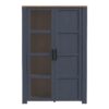 BOHOL 2 Doors Display Cabinet in Riviera Oak & Navy - Image 2