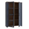 BOHOL 2 Doors Display Cabinet in Riviera Oak & Navy - Image 3
