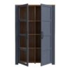 BOHOL 2 Doors Display Cabinet in Riviera Oak & Navy - Image 4