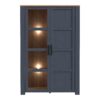 BOHOL 2 Doors Display Cabinet in Riviera Oak & Navy - Image 6