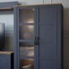 BOHOL 2 Doors Display Cabinet in Riviera Oak & Navy - Image 9
