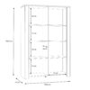 BOHOL 2 Doors Display Cabinet in Riviera Oak & Grey Oak - Image 11